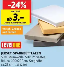SCONTO LevelOne Jersey-Spannbettlaken Angebot