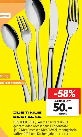 SCONTO JUSTINUS BESTECKE Besteck Set Angebot