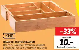 SCONTO KHG Bambus-Besteckkasten Angebot