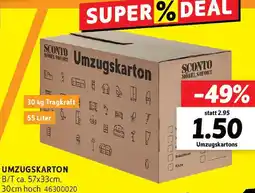 SCONTO Umzugskarton Angebot