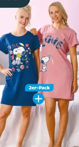 NETTO Peanuts Damen Sleepshirt Snoopy Angebot