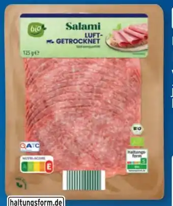 Aldi Süd Bio Smiley Salami Angebot