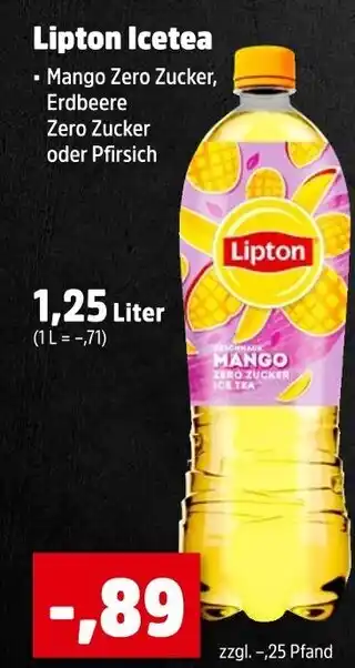 Thomas Philipps Lipton mango zero zucker Angebot