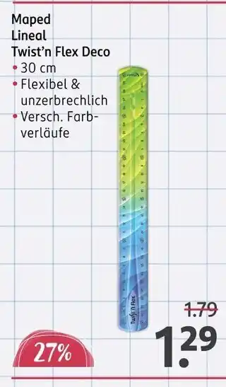 Rossmann Maped lineal twist’n flex deco Angebot