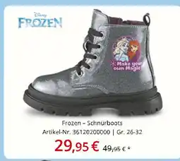 Siemes Schuhcenter Disney frozen schnürboots Angebot