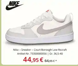 Siemes Schuhcenter Nike sneaker - court borough low recraft Angebot