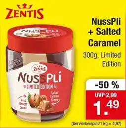 Zimmermann Zentis nusspli + salted caramel Angebot