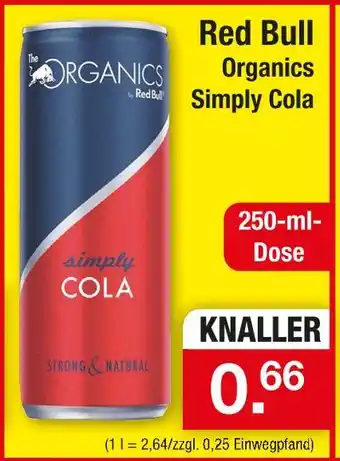 Zimmermann Red bull organics simply cola Angebot