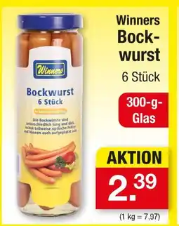 Zimmermann Winners bockwurst Angebot