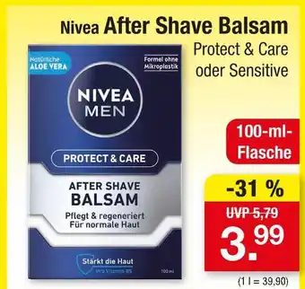 Zimmermann Nivea after shave balsam protect & care Angebot