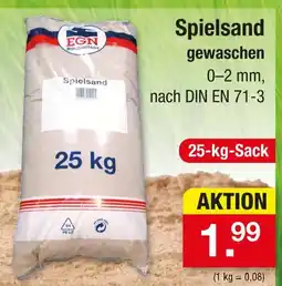 Zimmermann Egn spielsand gewaschen Angebot