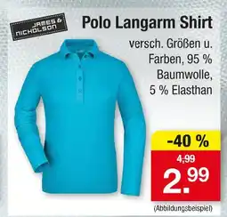 Zimmermann James & nicholson polo langarm shirt Angebot
