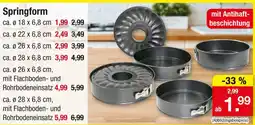 Zimmermann Springform Angebot