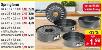 Zimmermann Springform Angebot