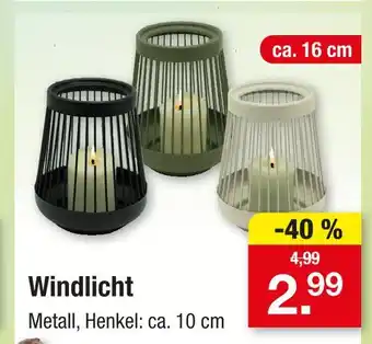 Zimmermann Windlicht Angebot