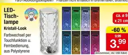 Zimmermann Led-tischlampe kristall-look Angebot