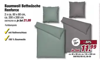 Poco Baumwoll bettwäsche renforce Angebot