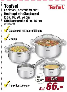 Poco Tefal topfset edelstahl Angebot