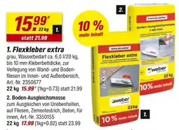 toom Baumarkt Weber flexkleber extra Angebot