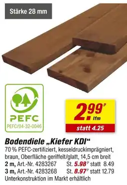 toom Baumarkt Bodendiele „kiefer kdi“ Angebot