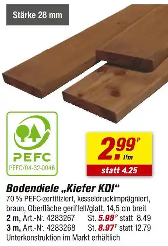 toom Baumarkt Bodendiele „kiefer kdi“ Angebot