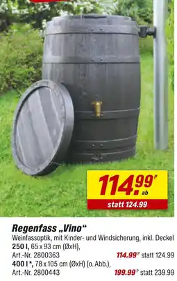 toom Baumarkt Regenfass vino Angebot
