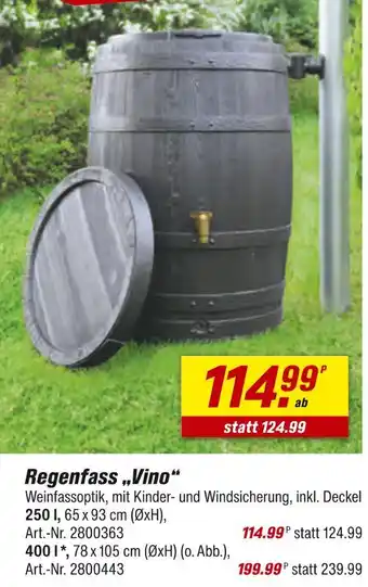 toom Baumarkt Regenfass vino Angebot