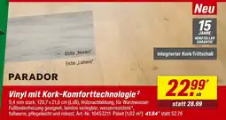 toom Baumarkt Parador vinyl mit kork-komforttechnologie Angebot