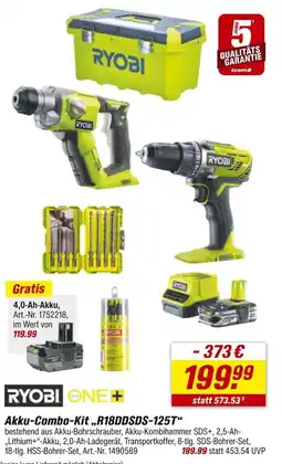 toom Baumarkt Ryobi akku-combo-kit r18ddsds-125t Angebot