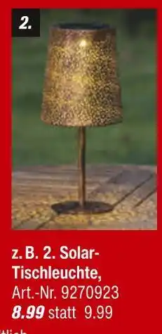 toom Baumarkt Solar-tischleuchte Angebot