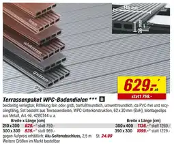 toom Baumarkt Terrassenpaket wpc-bodendielen Angebot