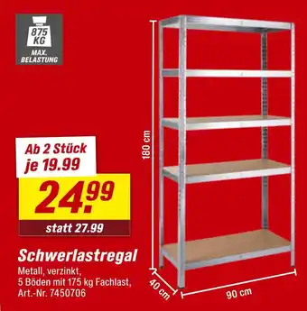 toom Baumarkt Schwerlastregal Angebot