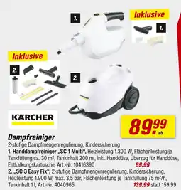 toom Baumarkt Kärcher handdampfreiniger sc 1 multi Angebot