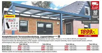 toom Baumarkt Komplettbausatz terrassenüberdachung „legend edition“ Angebot