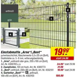 toom Baumarkt Einstabmatte „arne“/„bent“ Angebot