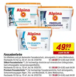 toom Baumarkt Alpina fassadenfarbe Angebot