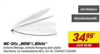 toom Baumarkt Wc-sitz „wow“/„white“ Angebot
