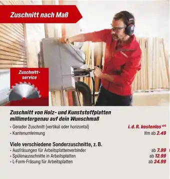 toom Baumarkt Zuschnitt von holz- und kunststoffplatten millimetergenau auf dein wunschmaß Angebot