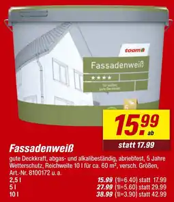 toom Baumarkt Toom fassadenweiß Angebot