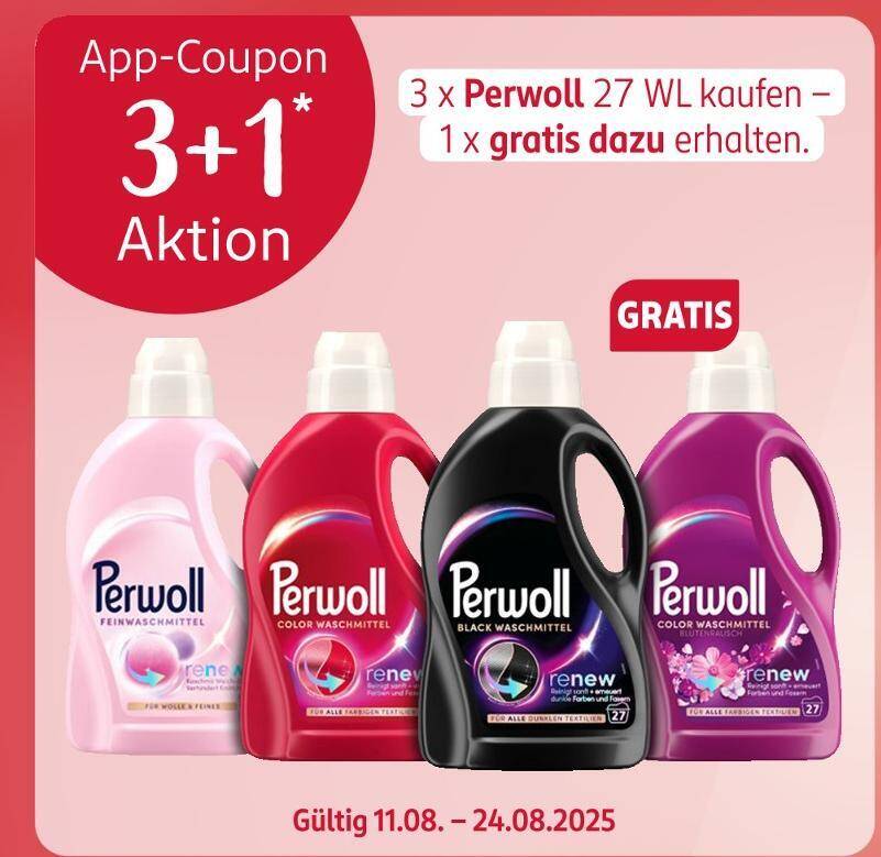 Perwoll 3+1 aktion Angebot bei Rossmann
