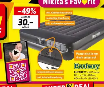 SCONTO Bestway luftbett mit pumpe Angebot