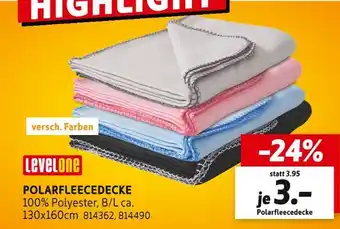 SCONTO Levelone polarfleecedecke Angebot