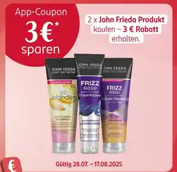 Rossmann John frieda 3 € sparen Angebot