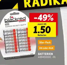 SCONTO Blackred super heavy duty batterien Angebot