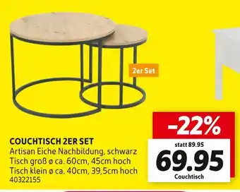 SCONTO Couchtisch 2er set Angebot