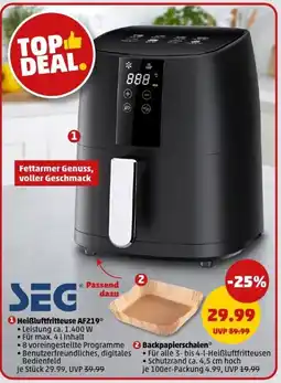 PENNY SEG Heißluftfritteuse AF219 Angebot