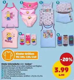 PENNY Kinder-Unterwäsche oder Socken Angebot
