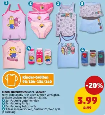 PENNY Kinder-Unterwäsche oder Socken Angebot