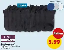 PENNY TRUE style Sneakersocken Angebot