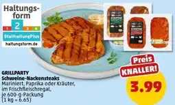 PENNY GRILLPARTY Schweine-Nackensteaks Angebot